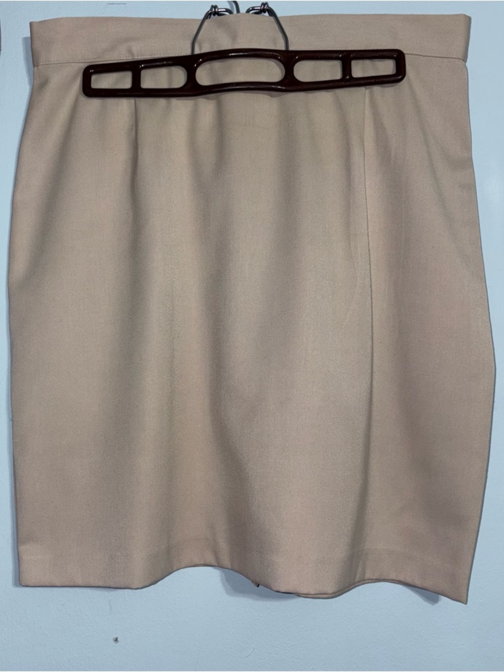 Italian made Classic Beige Women's Pencil Skirt in size 12/14 US